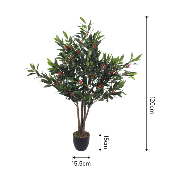 Livingandhome Artificial Olive Tree Decorative Plant