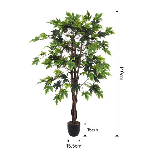 Livingandhome Artificial Maple Tree Decorative Plant