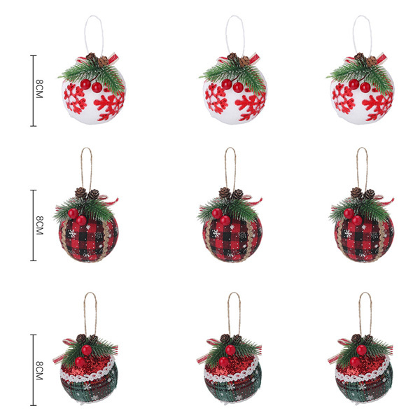 Livingandhome Christmas Ball Ornaments Type 1