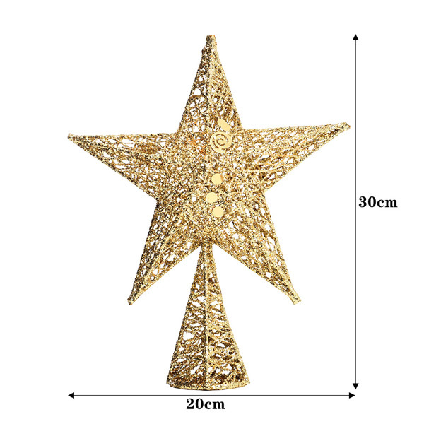 Livingandhome Christmas Tree Topper Star Ornament Small