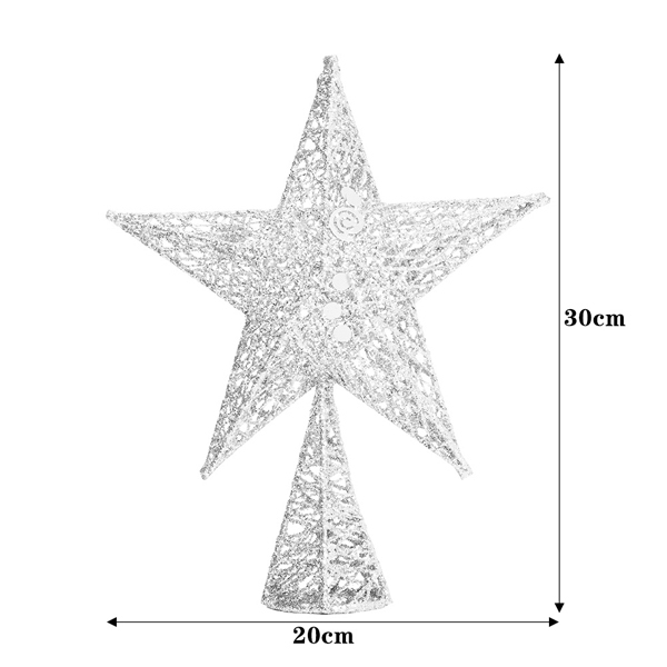 Livingandhome Christmas Tree Topper Star Ornament Small