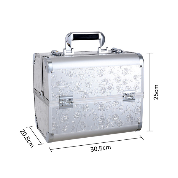 Livingandhome Rose Pattern Beauty Salon Makeup Case