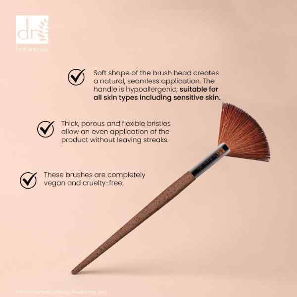 Dr Botanicals Coffee Ground Fan Brush Twin Value Pack