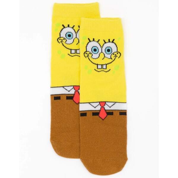 SpongeBob SquarePants Kids Socks (Pack of 5) (4 -6.5)