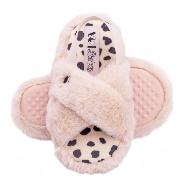 Barbie Girls Faux Fur Slip-on Slippers (7)