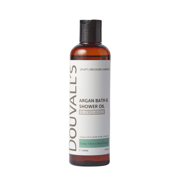 Douvalls Argan Bath and Shower oil 240ml - Muscle Ease 