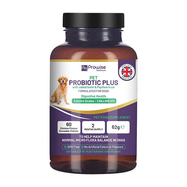 Prowise Pet Probiotic Plus with 5 Active Strains 60 Tablets