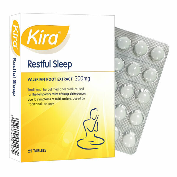 Kira Restful Sleep Valerian Root Extract 25 Tablets