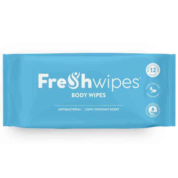 Freshwipes Body Wipes - Coconut 12 Wipes