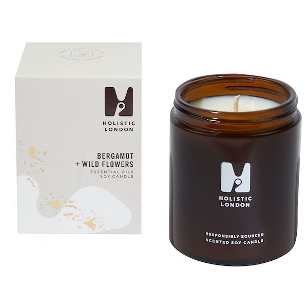 Holistic London Bergamot + Wild Flowers Scented Candle 180ml