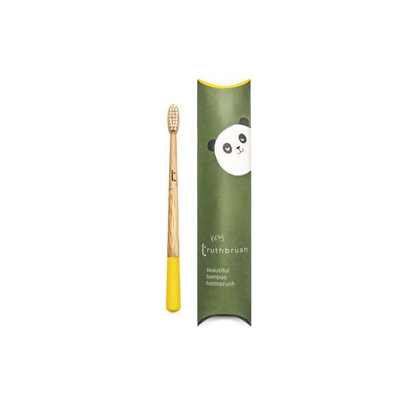 Truthbrush Bamboo Children's Toothbrush Sunshine Yellow Soft