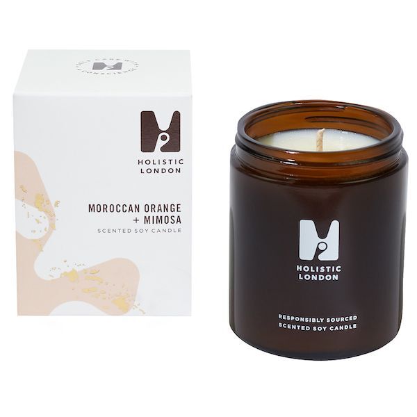 Holistic London Orange + Mimosa Scented Candle 180ml