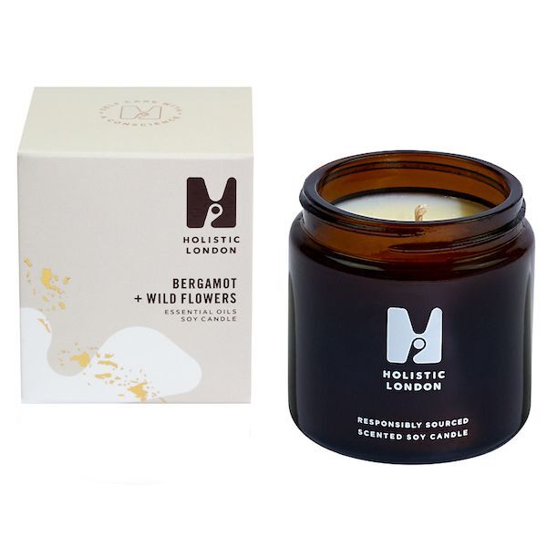 Holistic London Bergamot + Wild Flowers Scented Candle 120ml