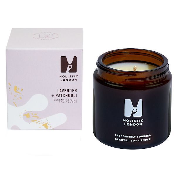 Holistic London Lavender + Patchouli Scented Candle 120ml