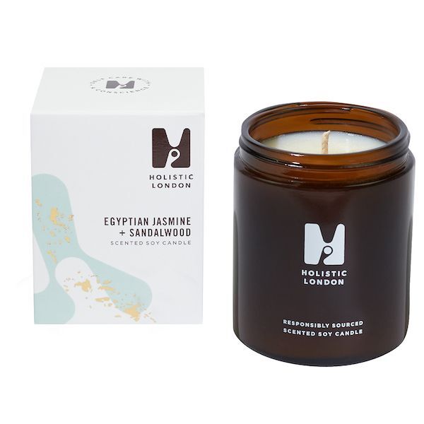 Holistic London Jasmine + Sandalwood Scented Candle 180ml