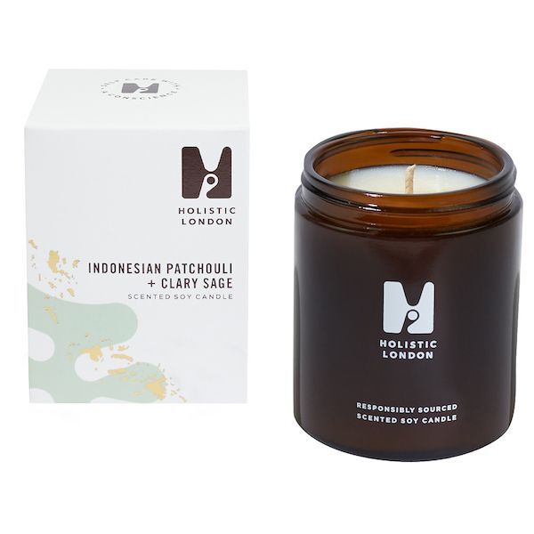 Holistic London Patchouli + Clary Sage Scented Candle 180ml