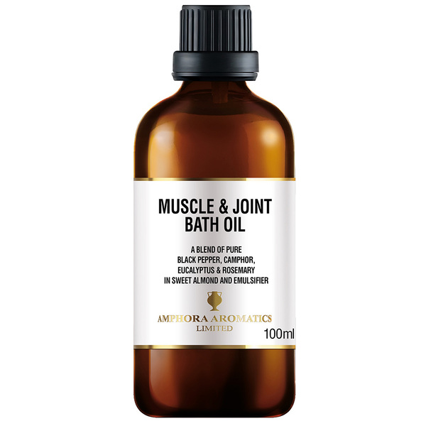 Amphora Aromatics Muscle and Joint Bath Oil 100ml Glass