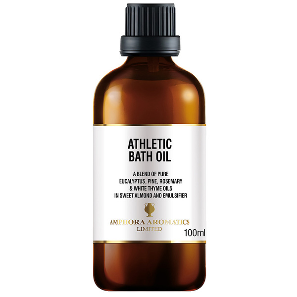 Amphora Aromatics Athletic Bath Oil 100ml Glass