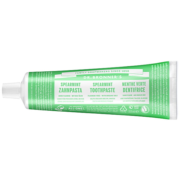 Dr Bronner's Spearmint All One Toothpaste - 105ml