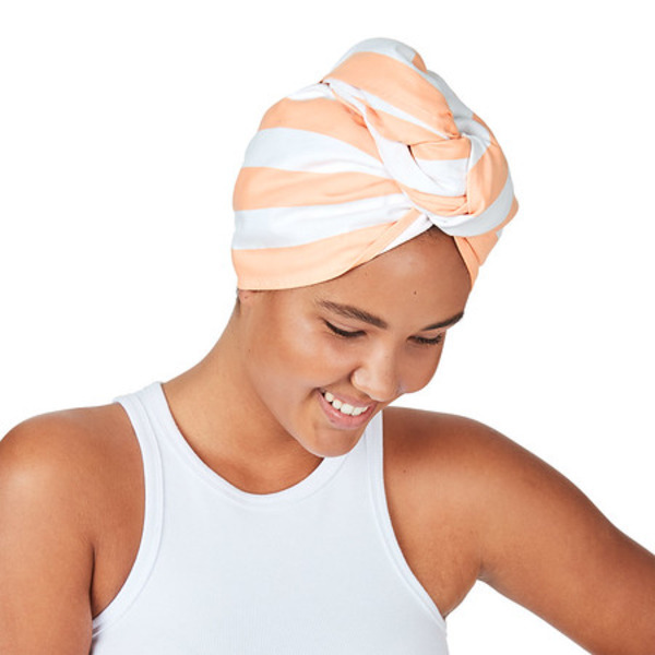 Dock & Bay Hair Wrap - Positano Peach - 63x26cm