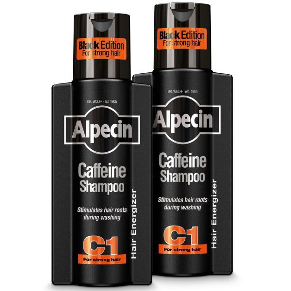 Alpecin Black Mens Shampoo | Hair Growth Shampoo 2 x 250ml