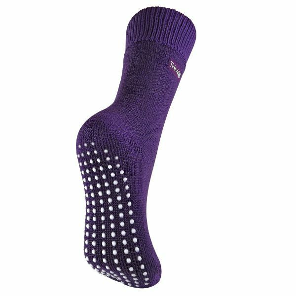 THMO Ladies Thermal Fleece Lined Slipper Socks 4-8 UK