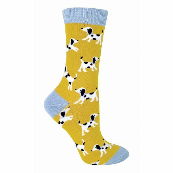 Miss Sparrow Ladies Dog Design Bamboo Socks 4-7 UK