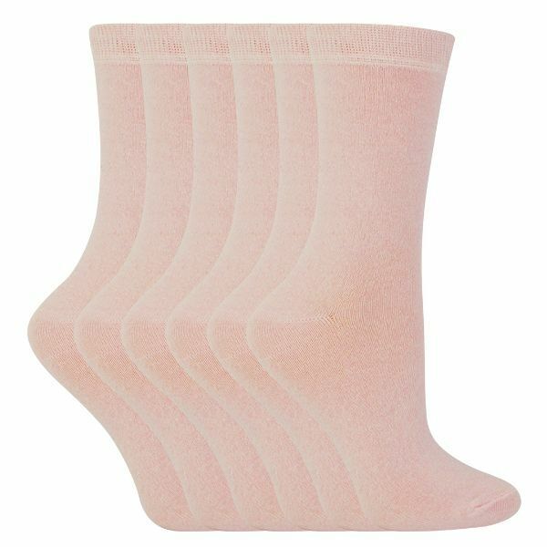 Sock Snob 6 Pk Childrens Solid Colour Cotton Socks 12-3 UK