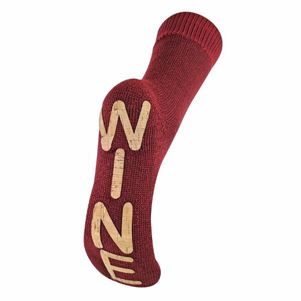 Sock Snob Ladies Fleece Lined Wine Slipper Socks 4-7 UK