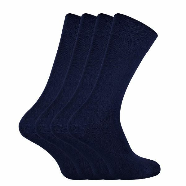 Sock Snob 4 Pairs Ladies Soft Bamboo Crew Socks 4-8 UK