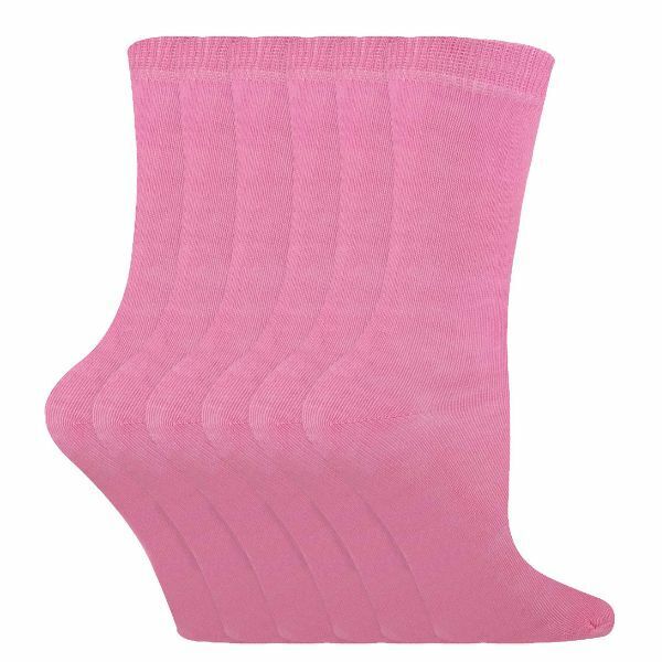 Sock Snob 6 Pk Childrens Solid Colour Cotton Socks 9-12 UK