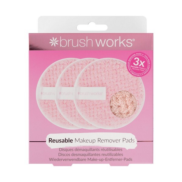 Brushworks Reusable Makeup Remover Pads (Pack of 3)