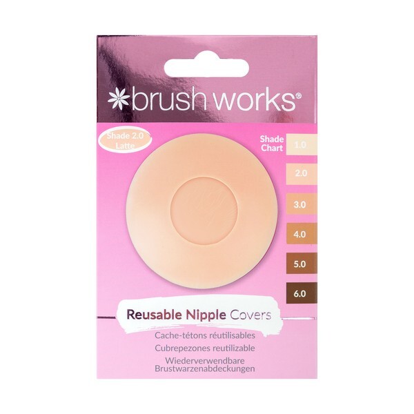 Brushworks Reusable Silicone Nipple Covers Shade 2.0