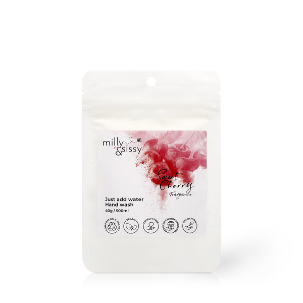 milly&sissy Zero Waste hand Wash Sweet Cherry Refill 40g