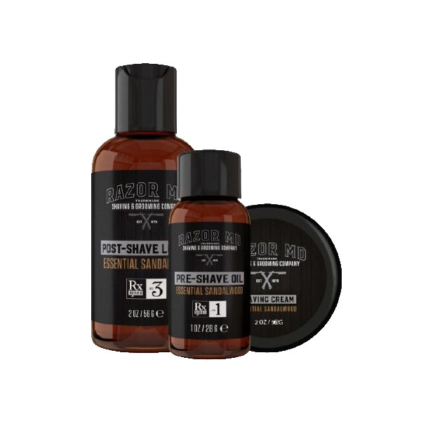 Razor MD Rx Travel Shave Kit Sandalwood