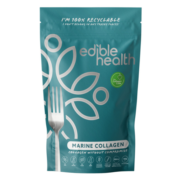 Edible Health Hydrolysed Marine Collagen Powder 1kg Pouch