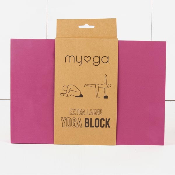 Myga Extra Large Foam Yoga Block - Plum