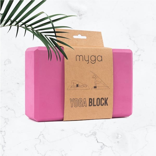 Myga Foam Yoga Block - Plum