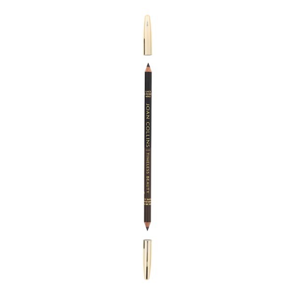 Joan Collins Eyebrow Pencil Duo 1.56g Black/Dark Brown