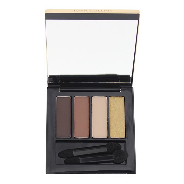 Joan Collins Eyeshadow Quad 5g Moody Browns & Gold