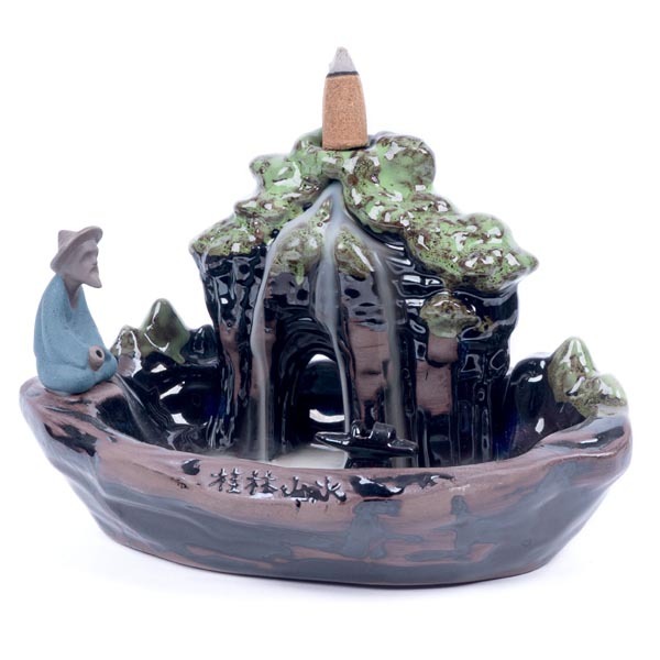 Myga Backflow Incense Burner - Fishing Pond