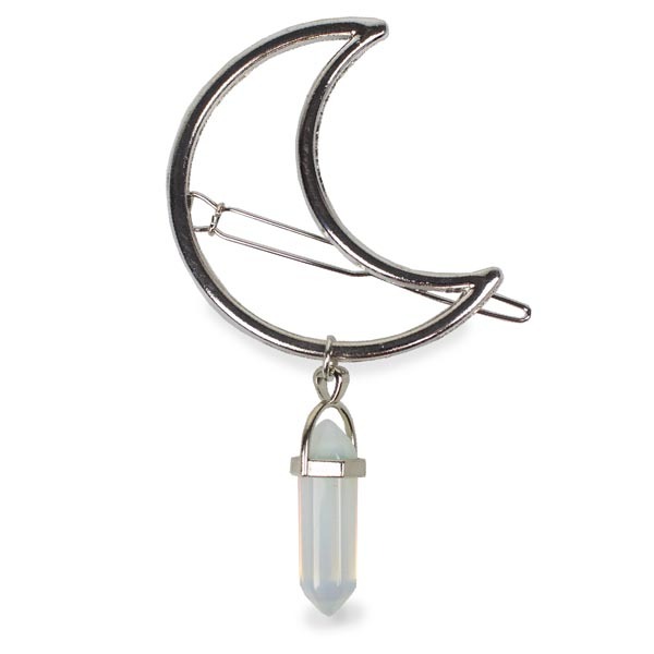 Myga Crystal Moon Hair Clip