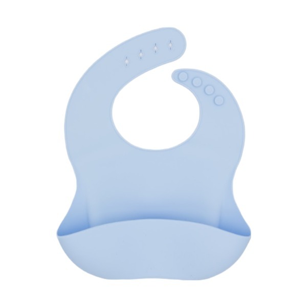 BLW Essentials - Silicone Bib - Baby Blue