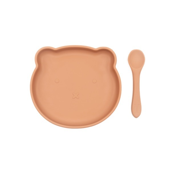 BLW Essentials - Silicone Suction Plate and Spoon Set - Bear