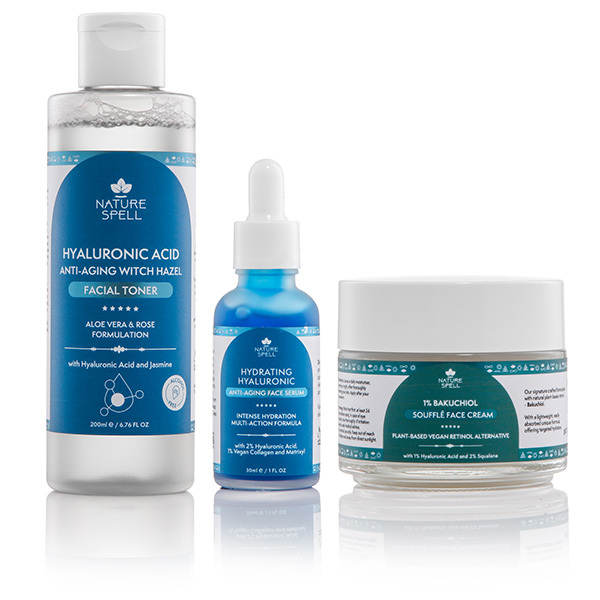 Nature Spell Hyaluronic Acid Anti-Aging Skincare Set