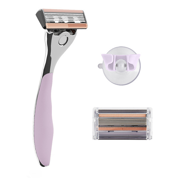 FFS Beauty Razor Kit - Premium Blossom Handle, 2 Blades