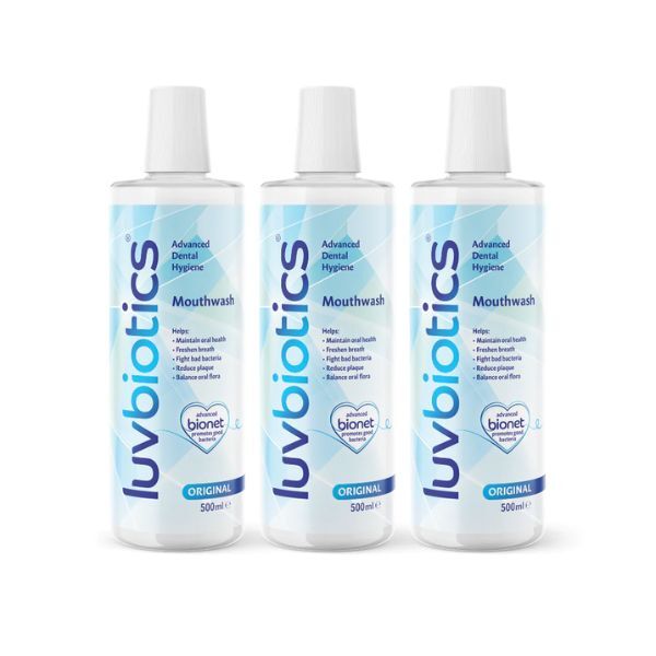 Luvbiotics Original Mouthwash Pack of 3