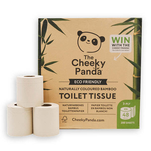 The Cheeky Panda Bamboo Unbleached Toilet Paper 48