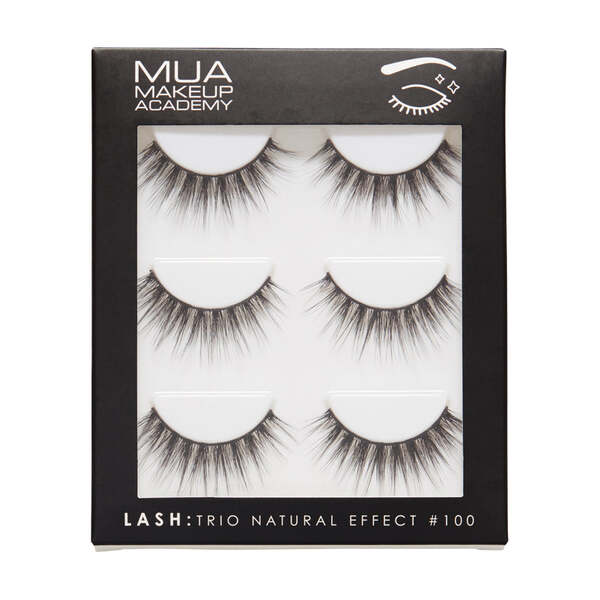 MUA Lash Trio - Natural Effect #100