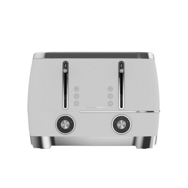 Beko Cosmopolis 4 Slice Toaster - White & Chrome